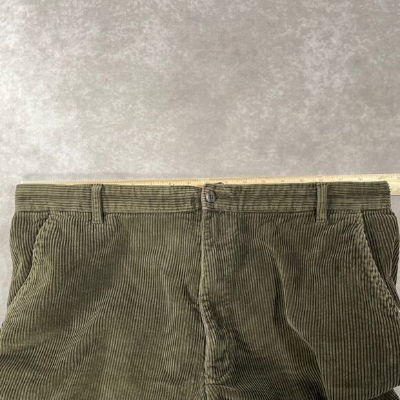 90’s Club Room Dark Olive Green Vintage Corduroy Pants - Picture 3 of 8